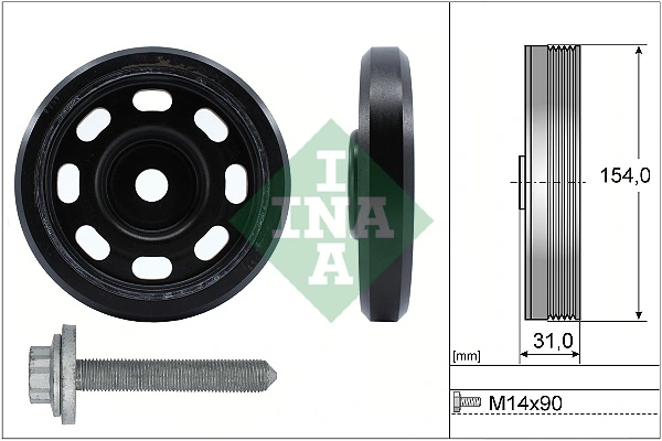 Kit de poulies, vilebrequin Schaeffler INA 544 0170 20