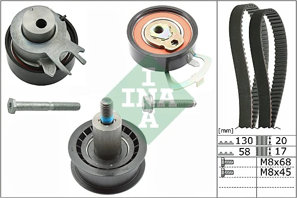 INA 530 0538 10 — Комплекти натяжних роликів (Вир-во INA)