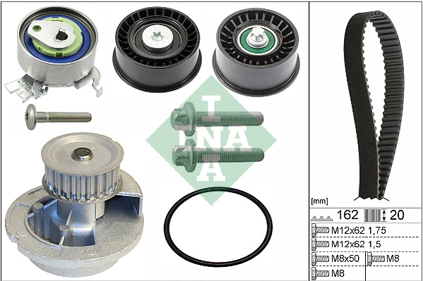 Pompe à eau + kit de courroie crantée Schaeffler INA 530 0441 31