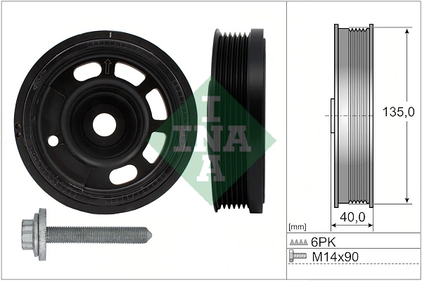 Kit de poulies, vilebrequin Schaeffler INA 544 0172 20