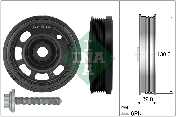Kit de poulies, vilebrequin Schaeffler INA 544 0174 20