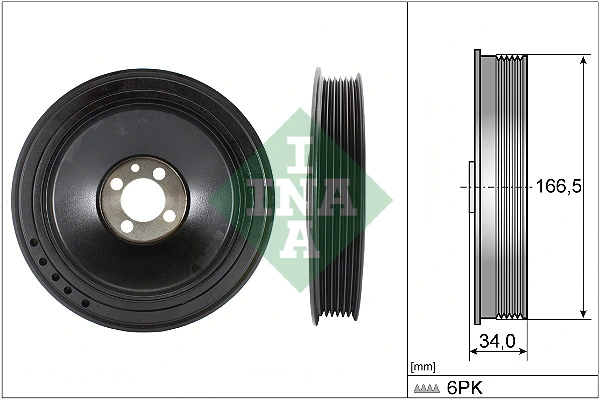 Шків ременя генератора SCHAEFFLER INA 544 0157 10 для Opel Astra J, Insignia A, Chevrolet Malibu та інших