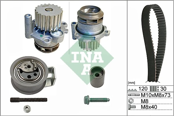 Pompe à eau + kit de courroie crantée Schaeffler INA 530 0091 30
