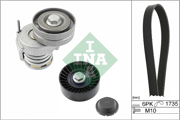 SCHAEFFLER INA 529 0505 10 — Роликовий модуль натягувача ременя (ролик, ремінь)