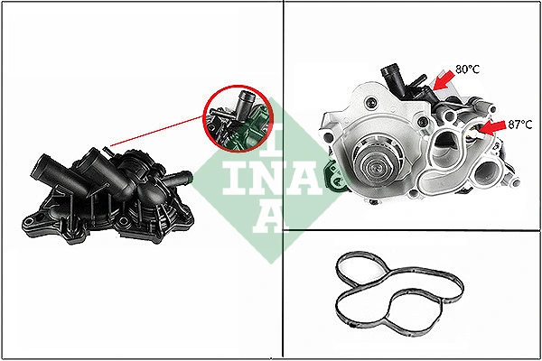 Pompe a eau, refroidissement du moteur