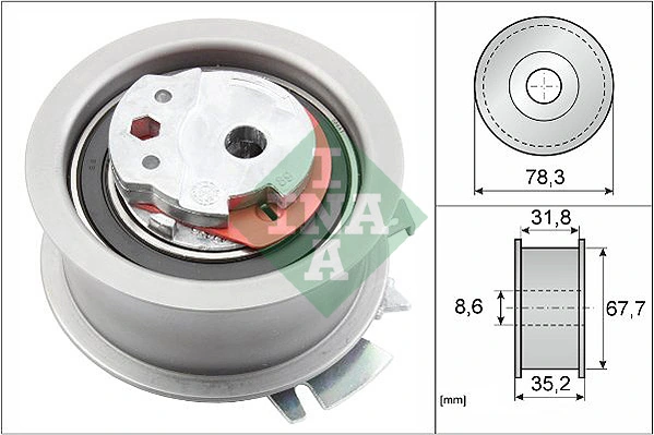 INA 531 0628 30 — Ролик натяжний AUDI, VW (вир-во Ina)