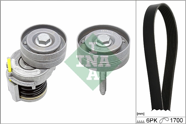 SCHAEFFLER INA 529 0341 10 — Роликовий модуль натягувача ременя (ролик, ремінь)