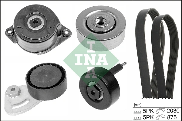 Роликовий модуль натягувача ременя SCHAEFFLER INA 529 0253 10 для MG MG ZT- T, MG ZT, Rover 75 та інших
