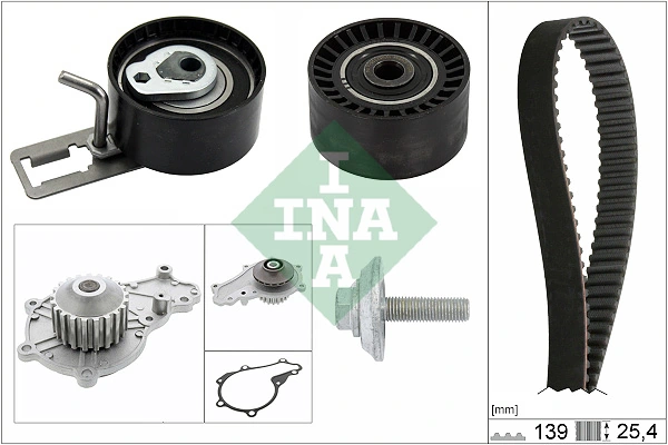 Pompe à eau + kit de courroie crantée Schaeffler INA 530 0577 30