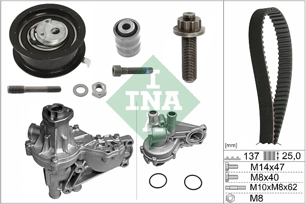 Pompe à eau + kit de courroie crantée Schaeffler INA 530 0377 32