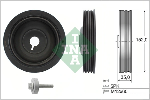 Kit de poulies, vilebrequin Schaeffler INA 544 0054 20