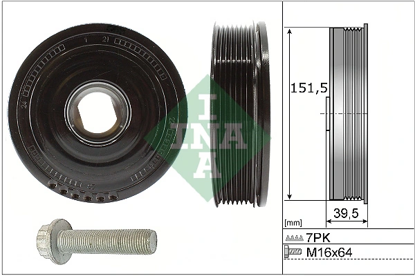 Kit de poulies, vilebrequin Schaeffler INA 544 0177 20