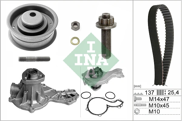 Pompe à eau + kit de courroie crantée Schaeffler INA 530 0003 30