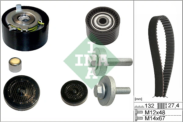INA 530 0639 10 — Комплект ременя ГРМ RENAULT (Вир-во INA)