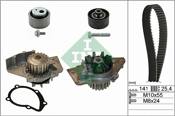 Pompe à eau + kit de courroie crantée Schaeffler INA 530 0470 30