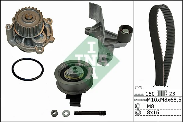 Pompe à eau + kit de courroie crantée Schaeffler INA 530 0546 31