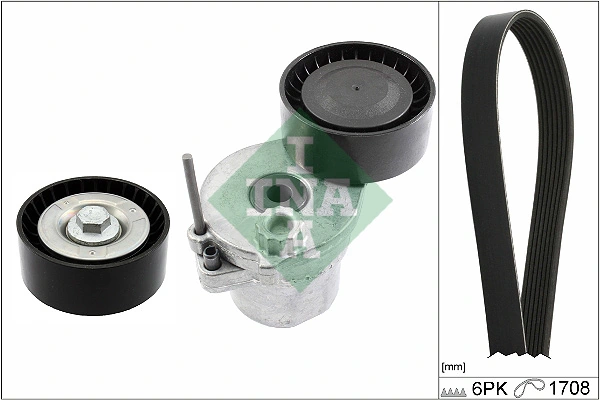 SCHAEFFLER INA 529 0362 10 — Роликовий модуль натягувача ременя (ролик, ремінь, помпа)