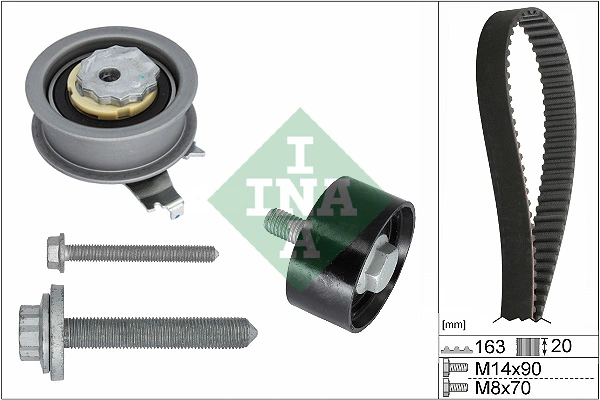 Kit de courroie crantée INA