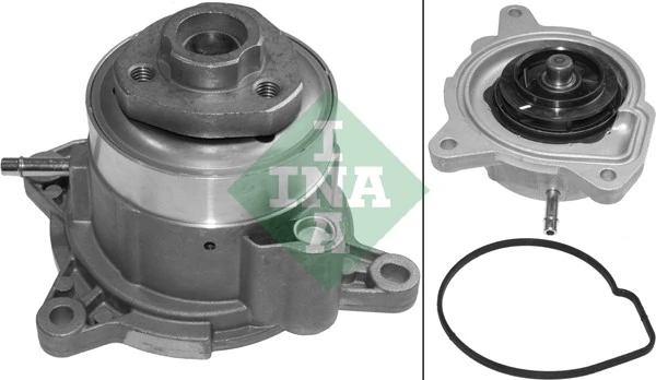 INA 538 0075 10 — Водяний насос SKODA 03F 121 005 ROOMSTER (5J), 03/06 - 05/15 1.2 TSI (Вир-во INA)