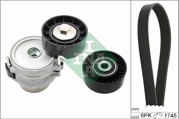 SCHAEFFLER INA 529 0518 10 — Роликовий модуль натягувача ременя (ролик, ремінь)