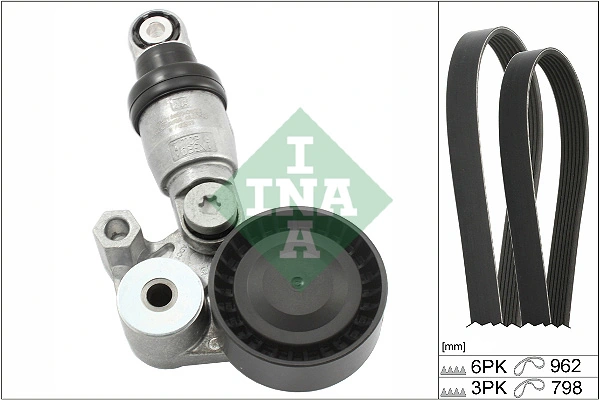 SCHAEFFLER INA 529 0431 10 — Роликовий модуль натягувача ременя (ролик, ремінь)
