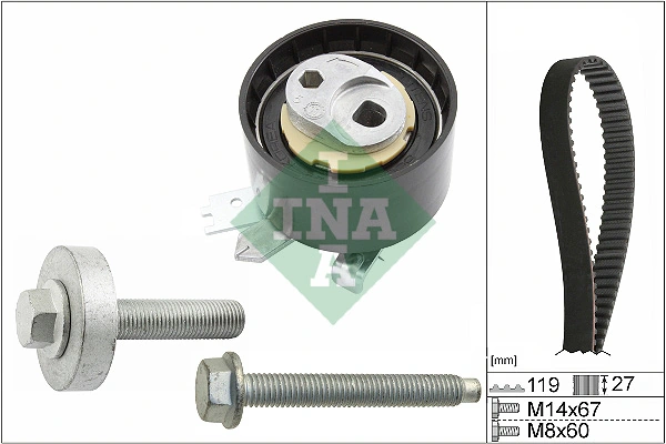 SCHAEFFLER INA 530 0607 10 — Комплект ременя ГРМ