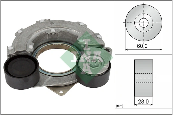 Belt Tensioner, V-ribbed belt