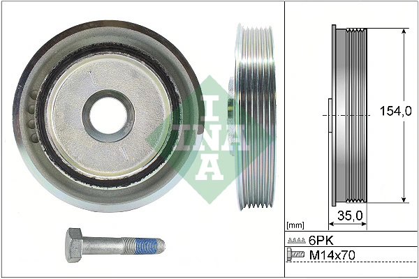 Kit de poulies, vilebrequin Schaeffler INA 544 0112 20