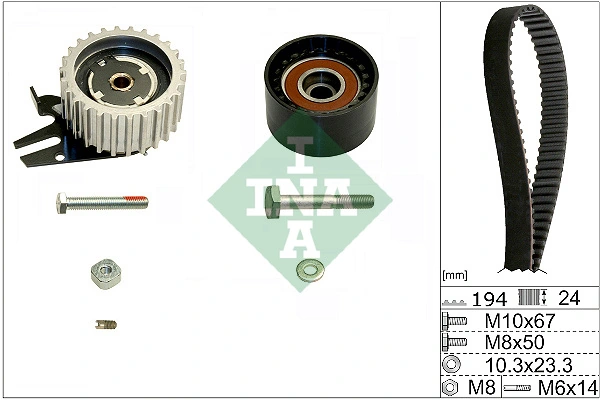 INA 530 0561 10 — Ремкомплект грм FIAT Doblo 1.6 D (Вир-во INA)