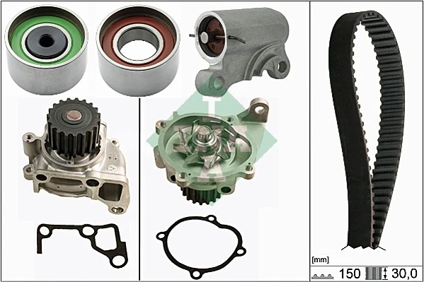 Pompe à eau + kit de courroie crantée Schaeffler INA 530 0519 30