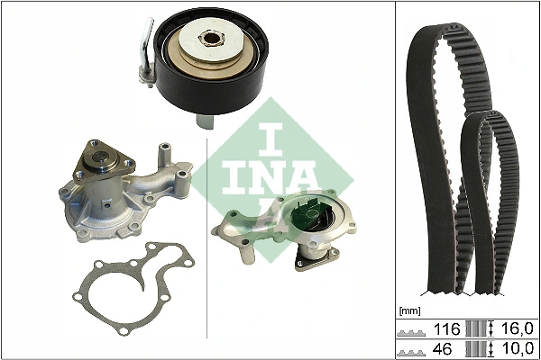 Pompe à eau + kit de courroie crantée Schaeffler INA 530 0700 30