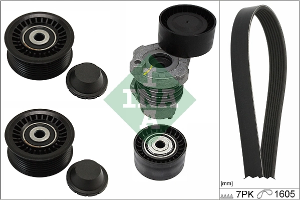 SCHAEFFLER INA 529 0316 10 — Роликовий модуль натягувача ременя (ролик, ремінь)