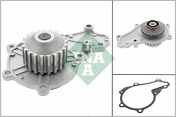 INA 538 0053 10 — Водяний насос FORD FUSION (JU) 1.4 TDCi 08/02 - 12/12 (Вир-во INA)