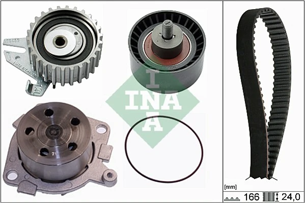 Pompe à eau + kit de courroie crantée Schaeffler INA 530 0226 30
