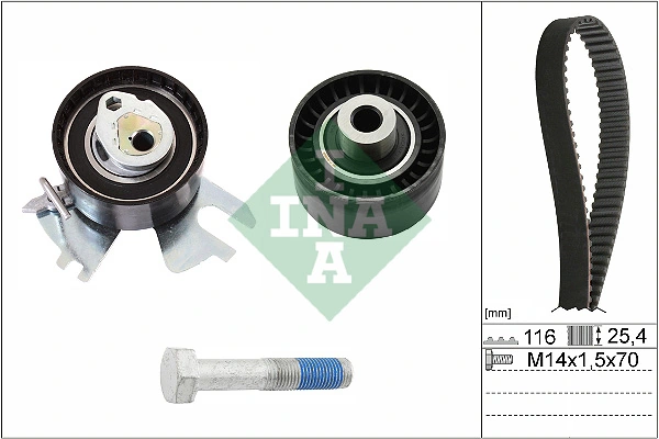 Kit de courroie crantée INA