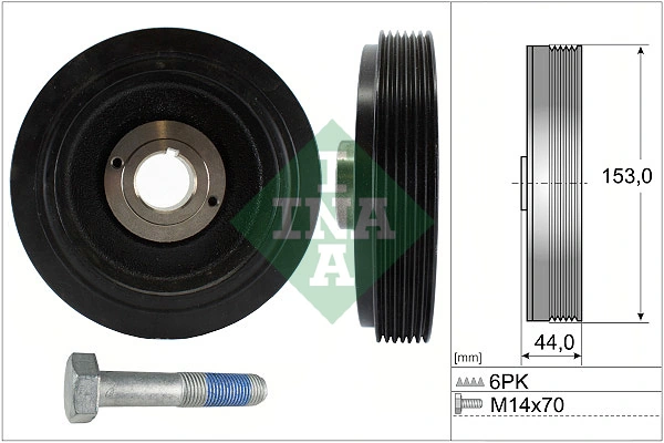 Kit de poulies, vilebrequin Schaeffler INA 544 0042 20