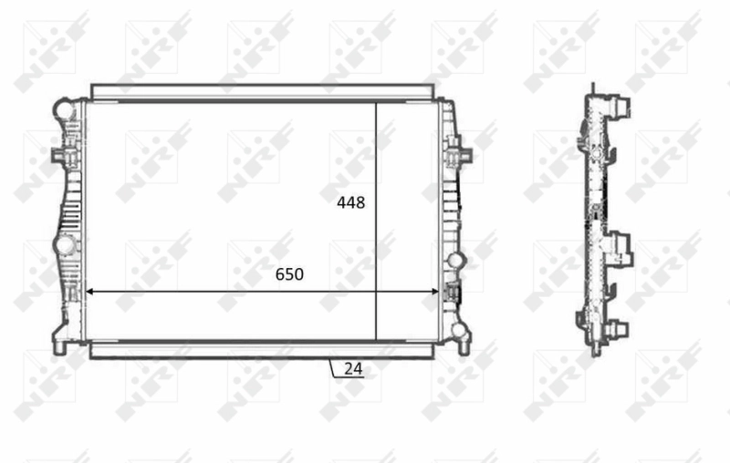 Radiateur, refroidissement du moteur NRF 58398