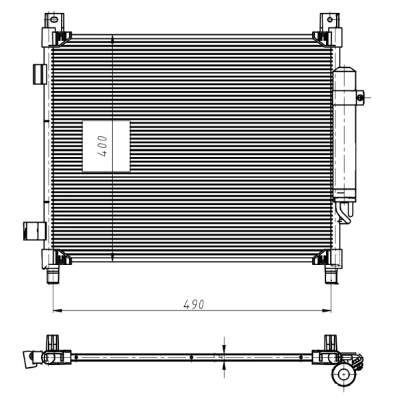 Condenseur, climatisation NRF 350420
