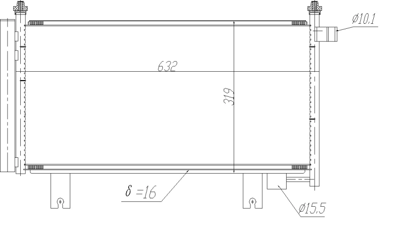 Condenseur, climatisation NRF 350473
