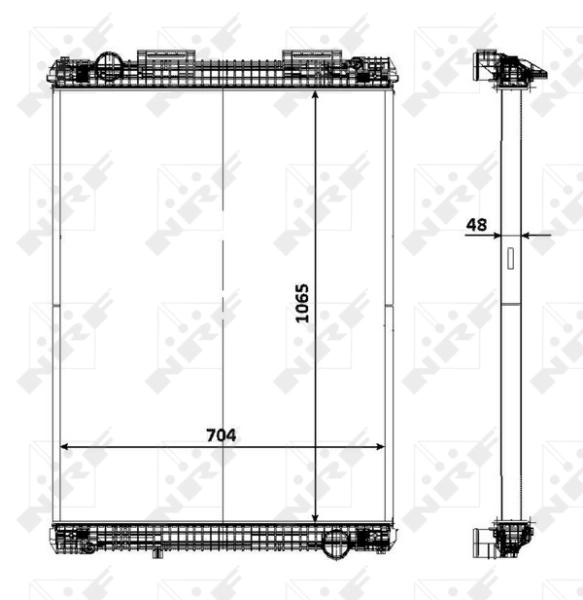 Radiateur, refroidissement du moteur NRF 58370