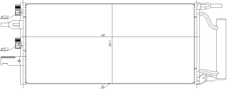 Condenseur, climatisation NRF 350475