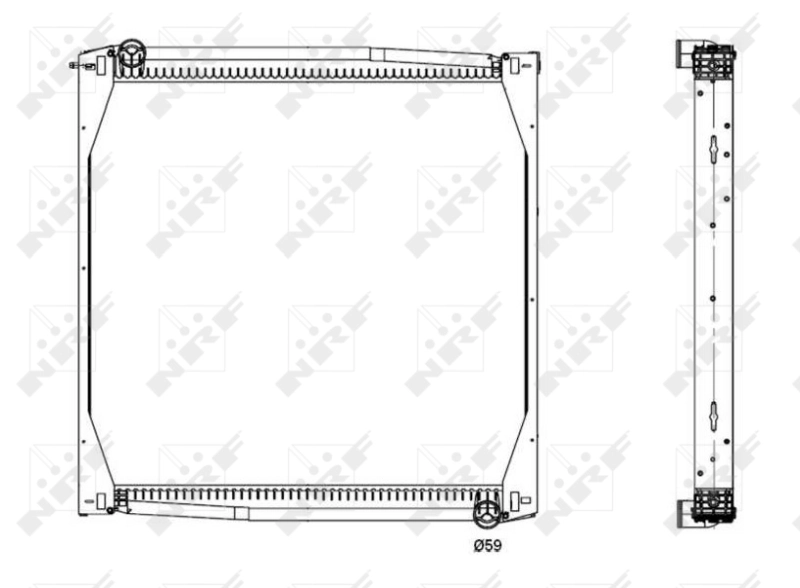 Radiateur, refroidissement du moteur NRF 519587