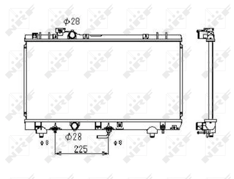 Radiateur, refroidissement du moteur NRF 53349
