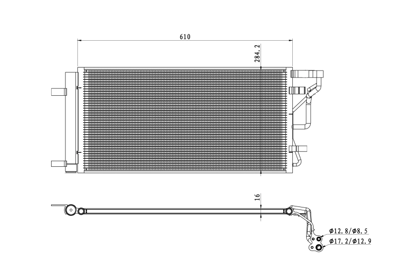 Condenseur, climatisation NRF 350491