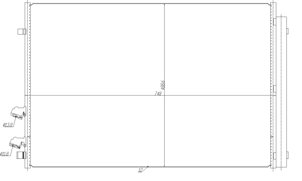 Condenseur, climatisation NRF 350477
