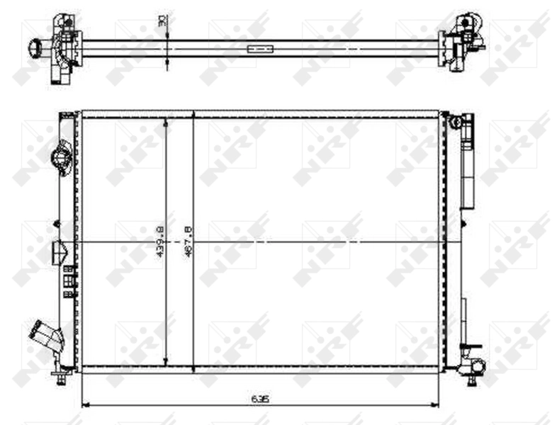 Radiateur, refroidissement du moteur NRF 509526