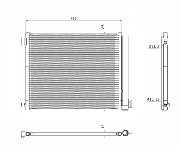 Condenseur, climatisation NRF 350469