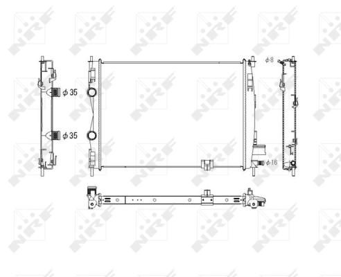 radiateur eau qashqai 1.5 nrf
