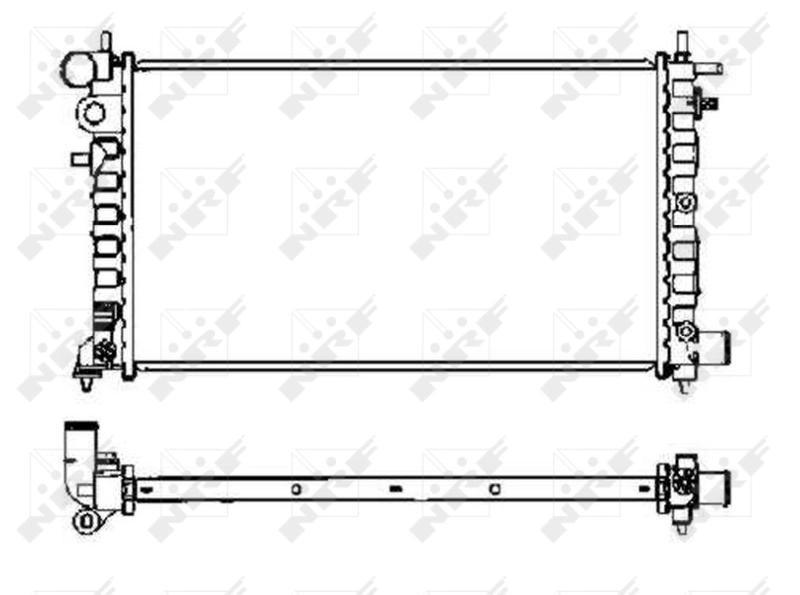 Radiateur, refroidissement du moteur NRF 58068