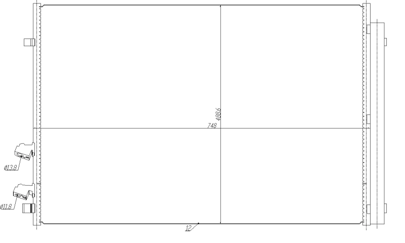 Condenseur, climatisation NRF 350477